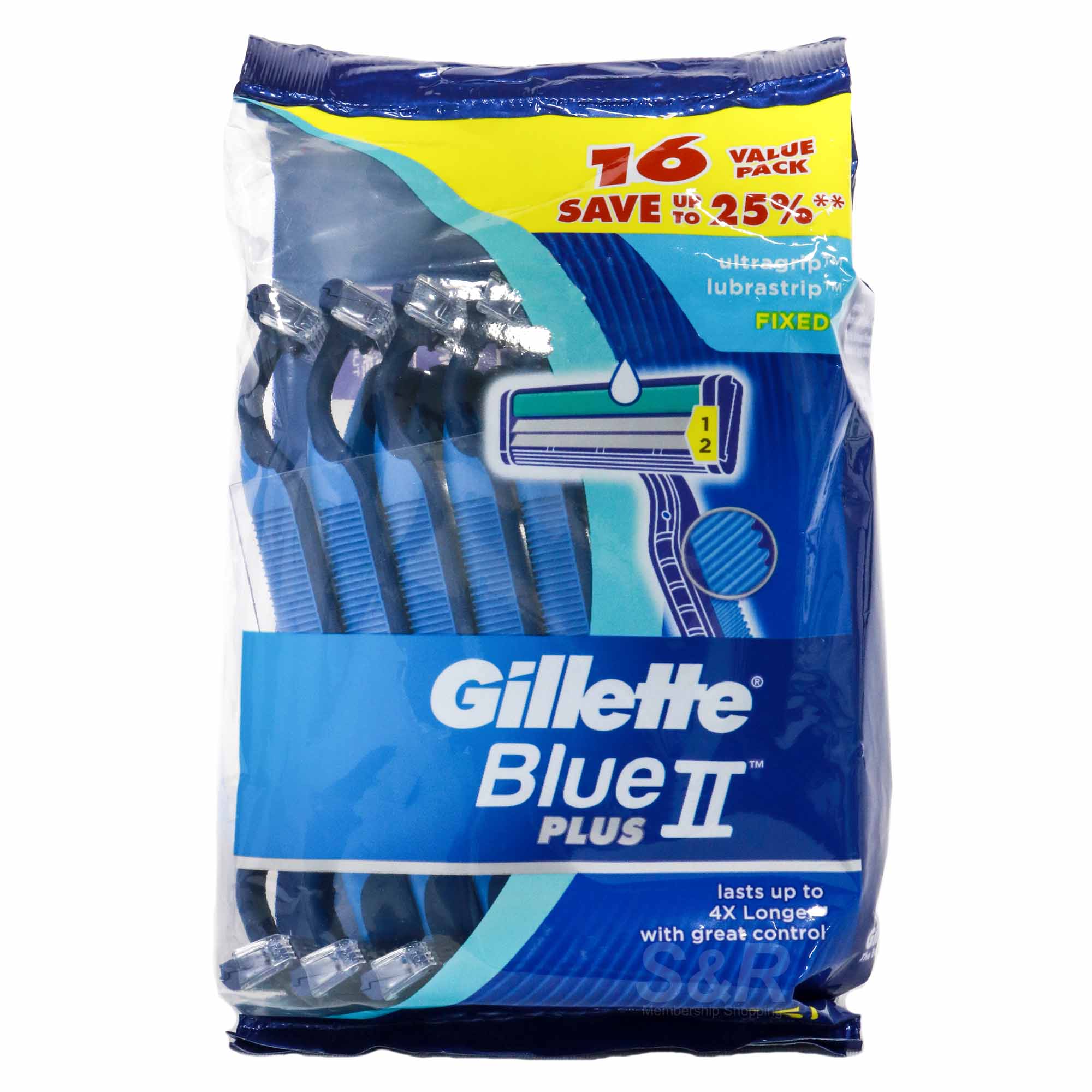 Gillette Blue II Plus Razors 16pcs